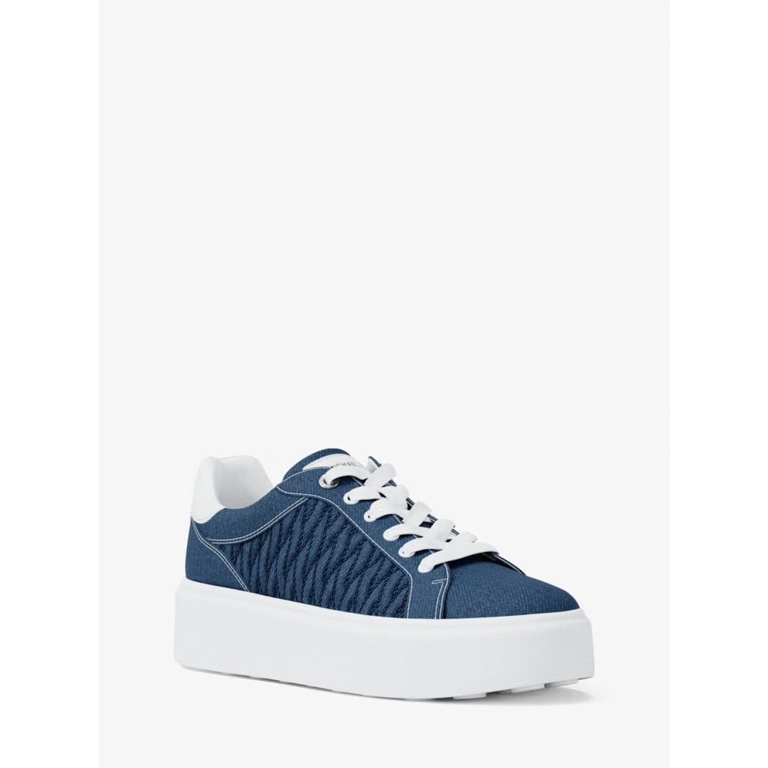 Michael Kors Romey Matelass Denim Platform Sneaker