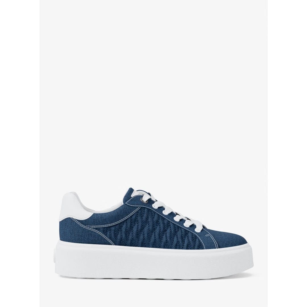 Michael Kors Romey Matelass Denim Platform Sneaker