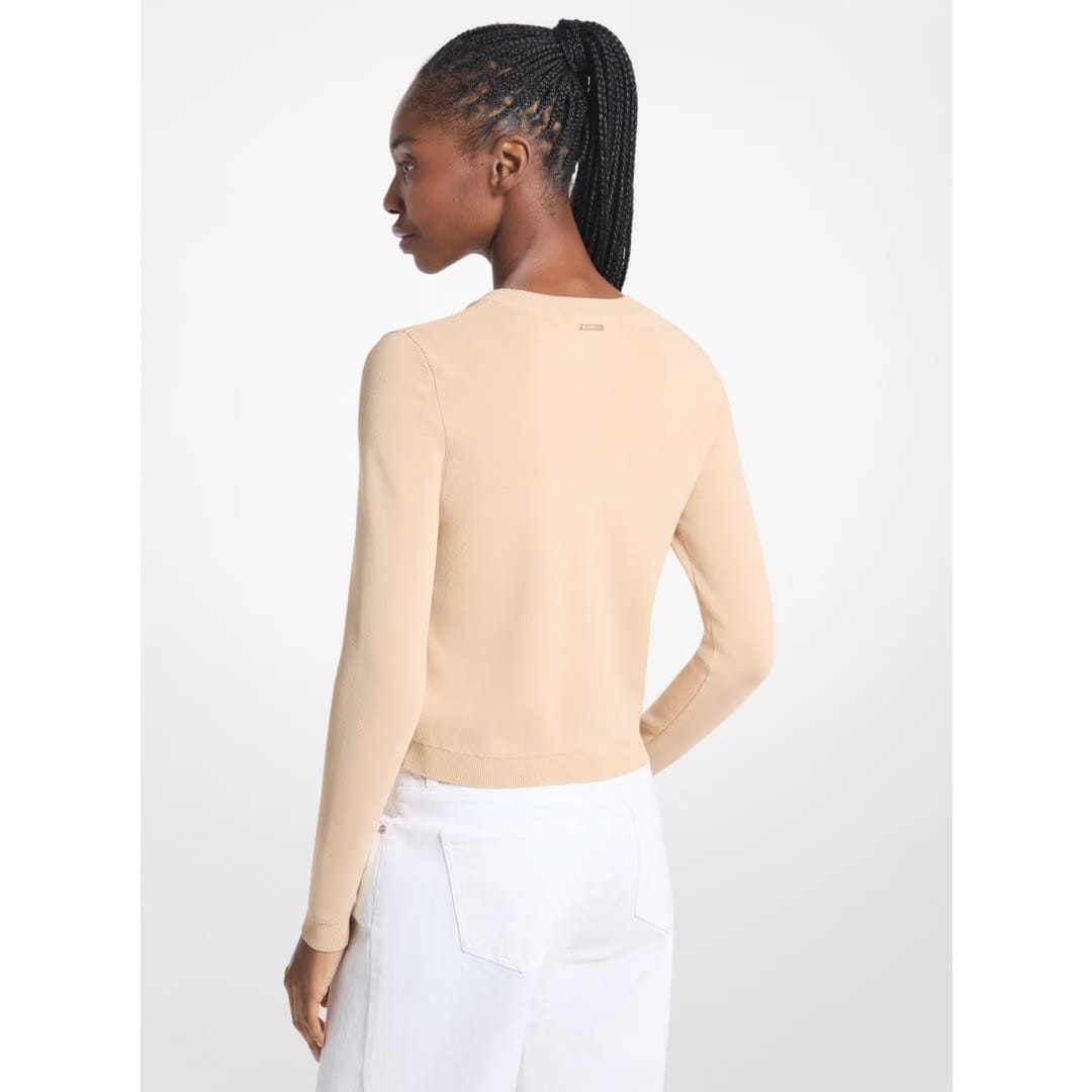 Michael Kors Viscose Blend Cardigan BUFF