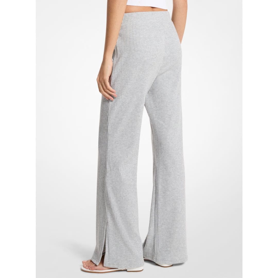 Michael Kors Ribbed Knit Pants PEARL GREY