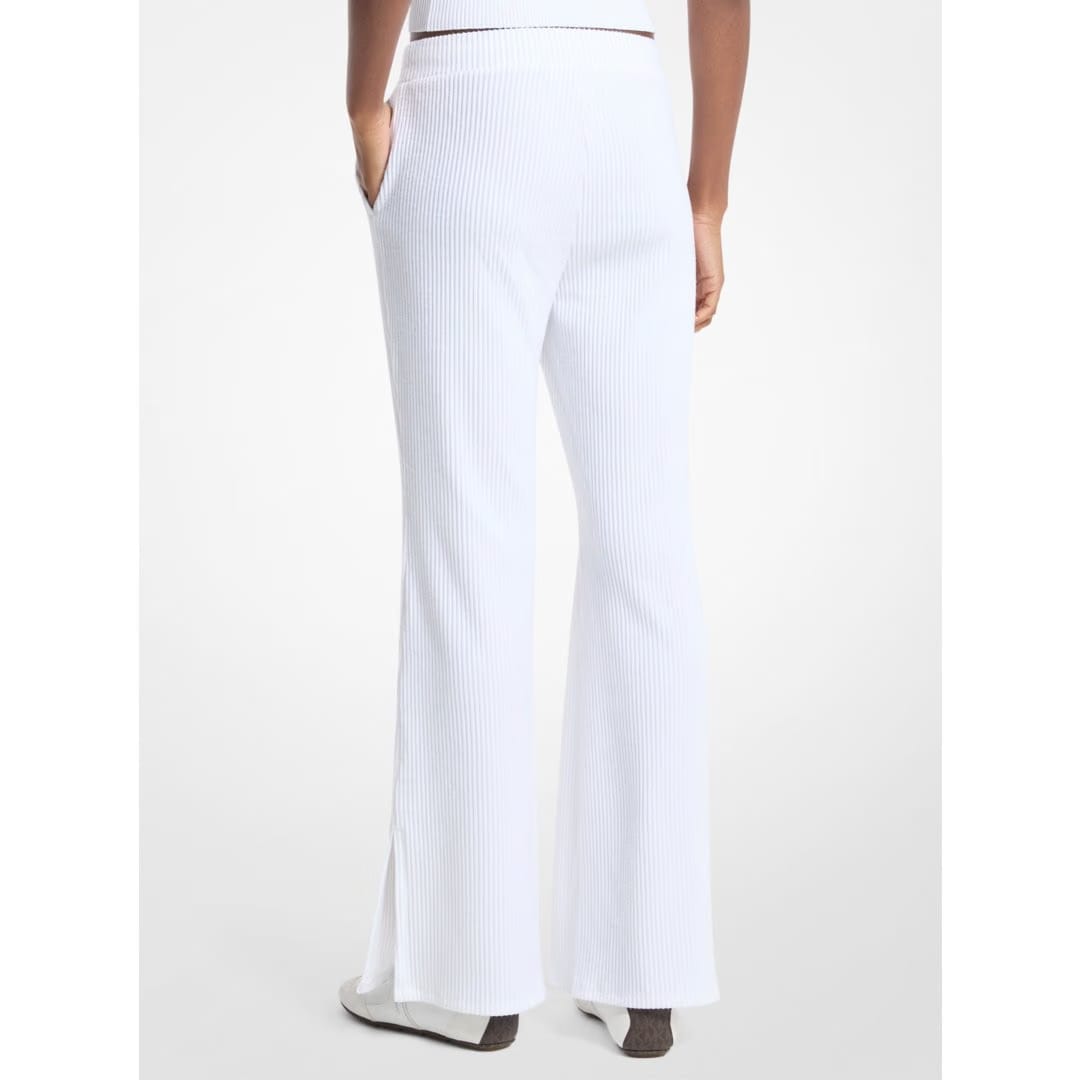 Michael Kors Ribbed Knit Pants WHITE