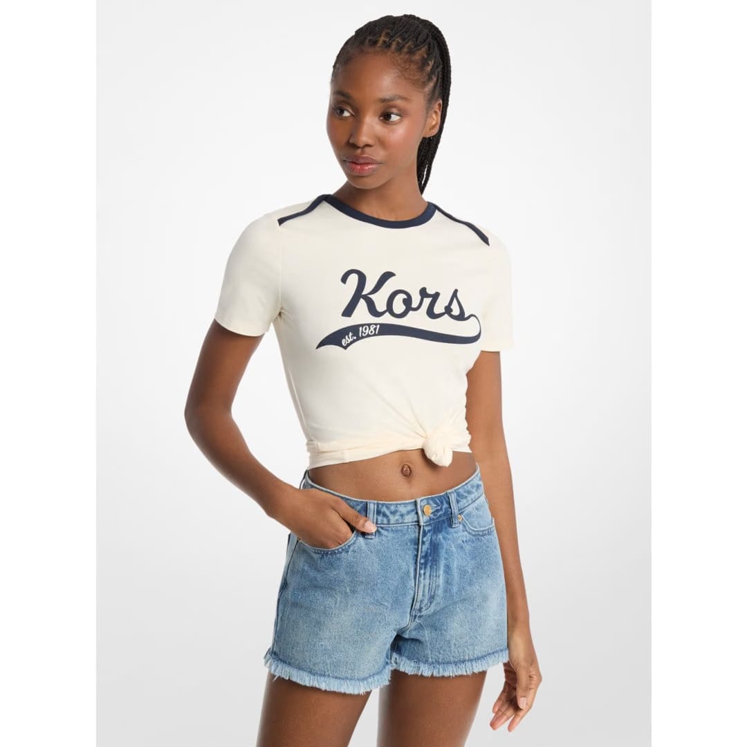 Michael Kors KORS Stretch Jersey T-Shirt BONE