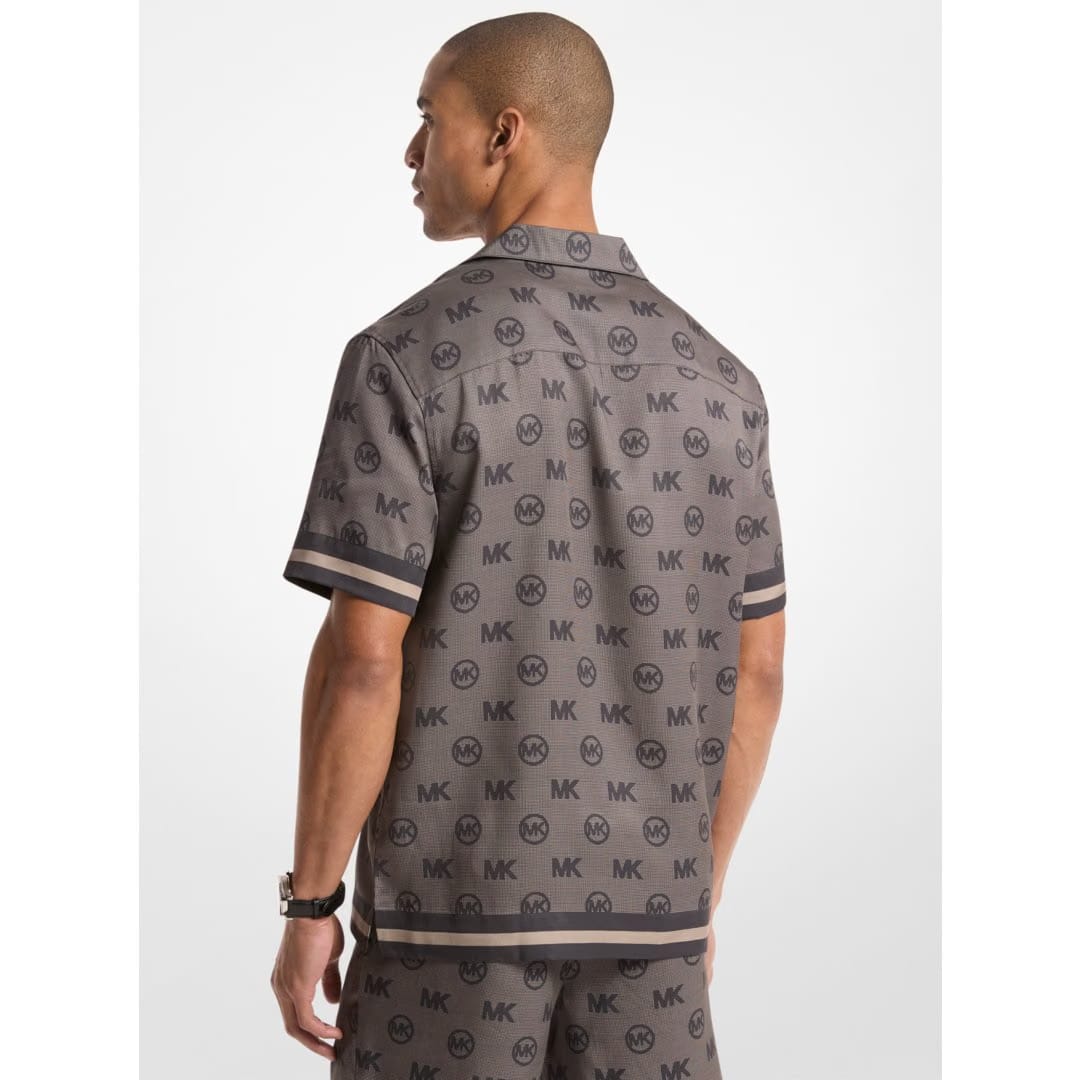 Michael Kors Logo TENCEL Shirt BLACK