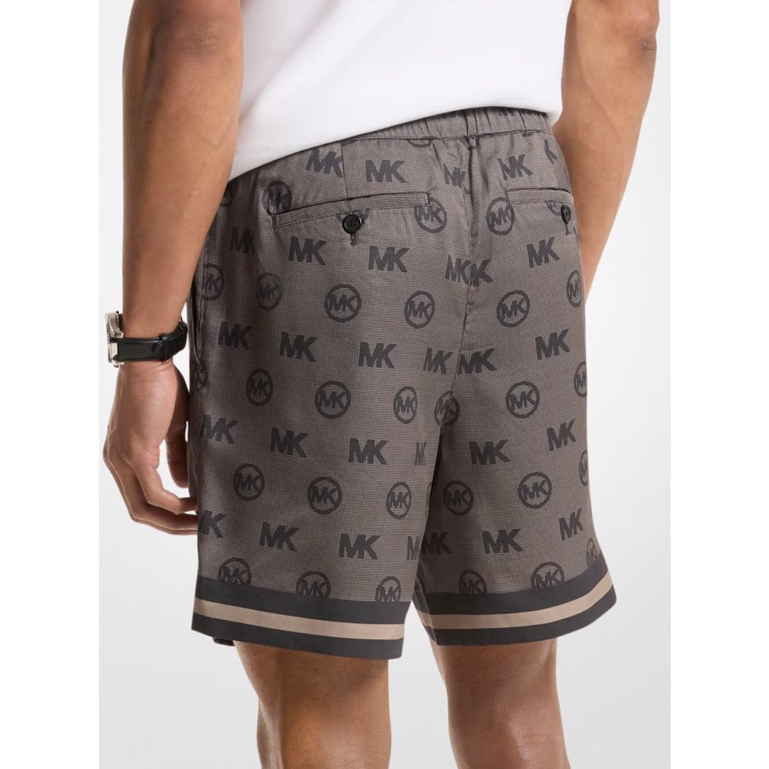 Michael Kors Logo TENCEL Shorts BLACK