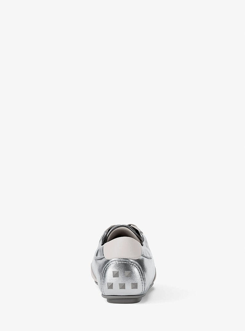 Michael Kors Susie Metallic Leather Trainer