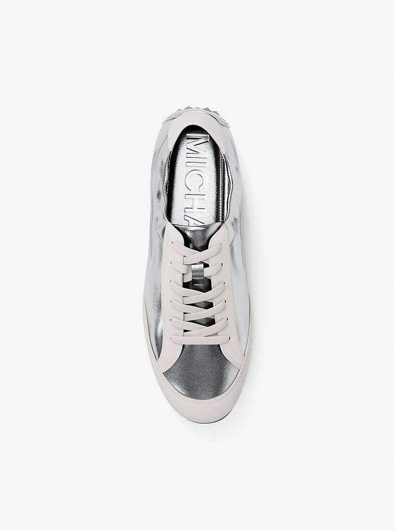 Michael Kors Susie Metallic Leather Trainer
