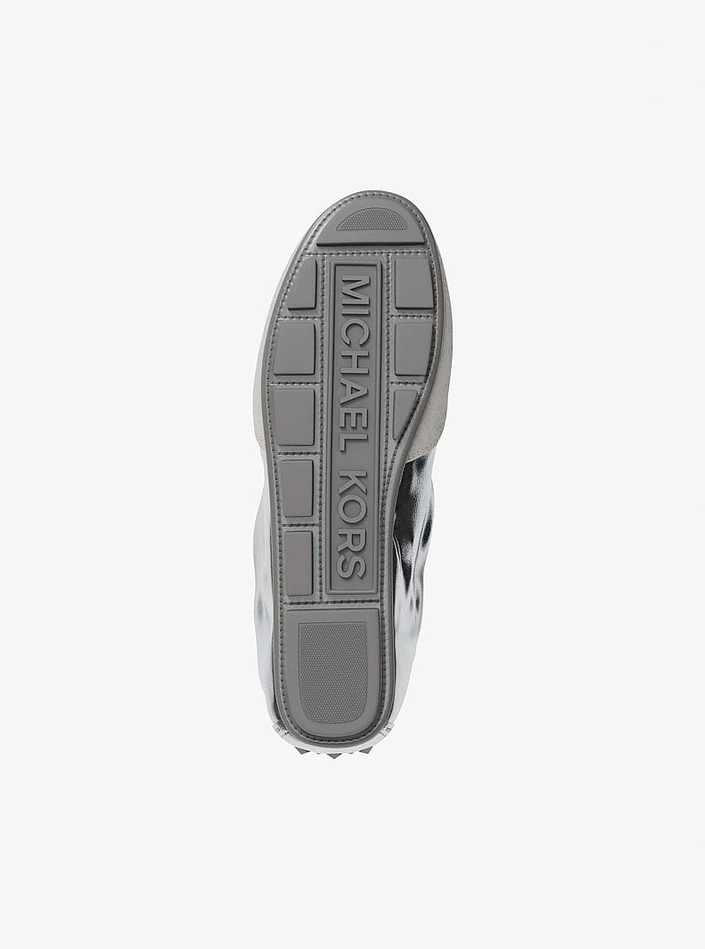 Michael Kors Susie Metallic Leather Trainer