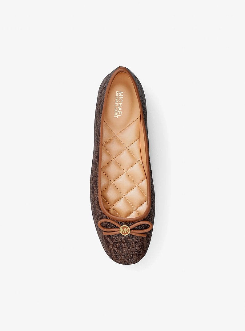 Michael Kors Savannah Signature Logo Ballet Flat