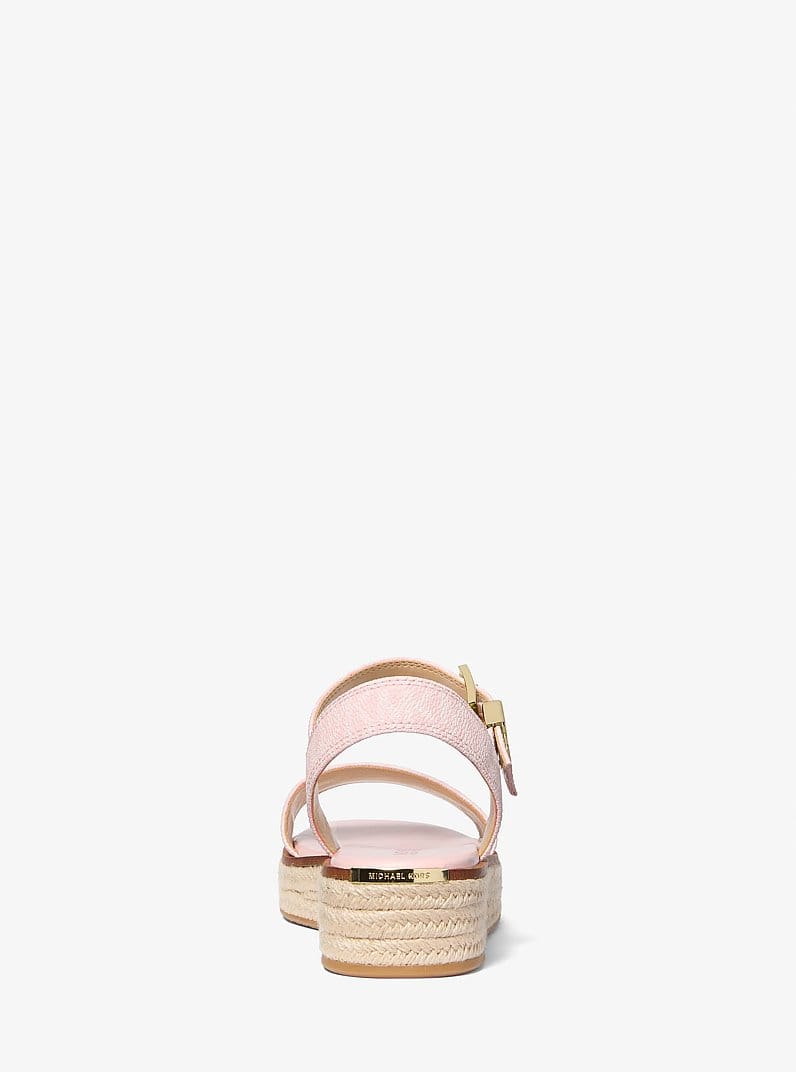 Michael Kors Richie Signature Logo Platform Espadrille Sandal