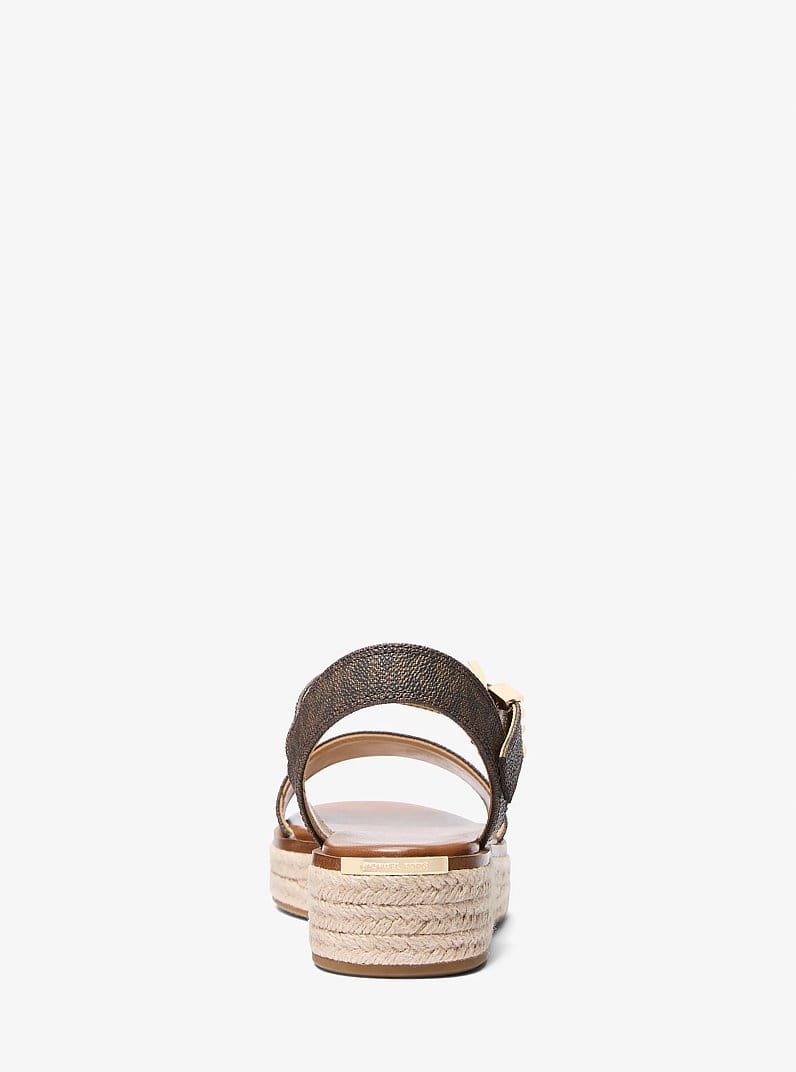Michael Kors Richie Signature Logo Platform Espadrille Sandal