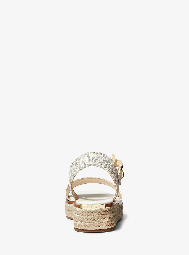Michael Kors Richie Signature Logo Platform Espadrille Sandal