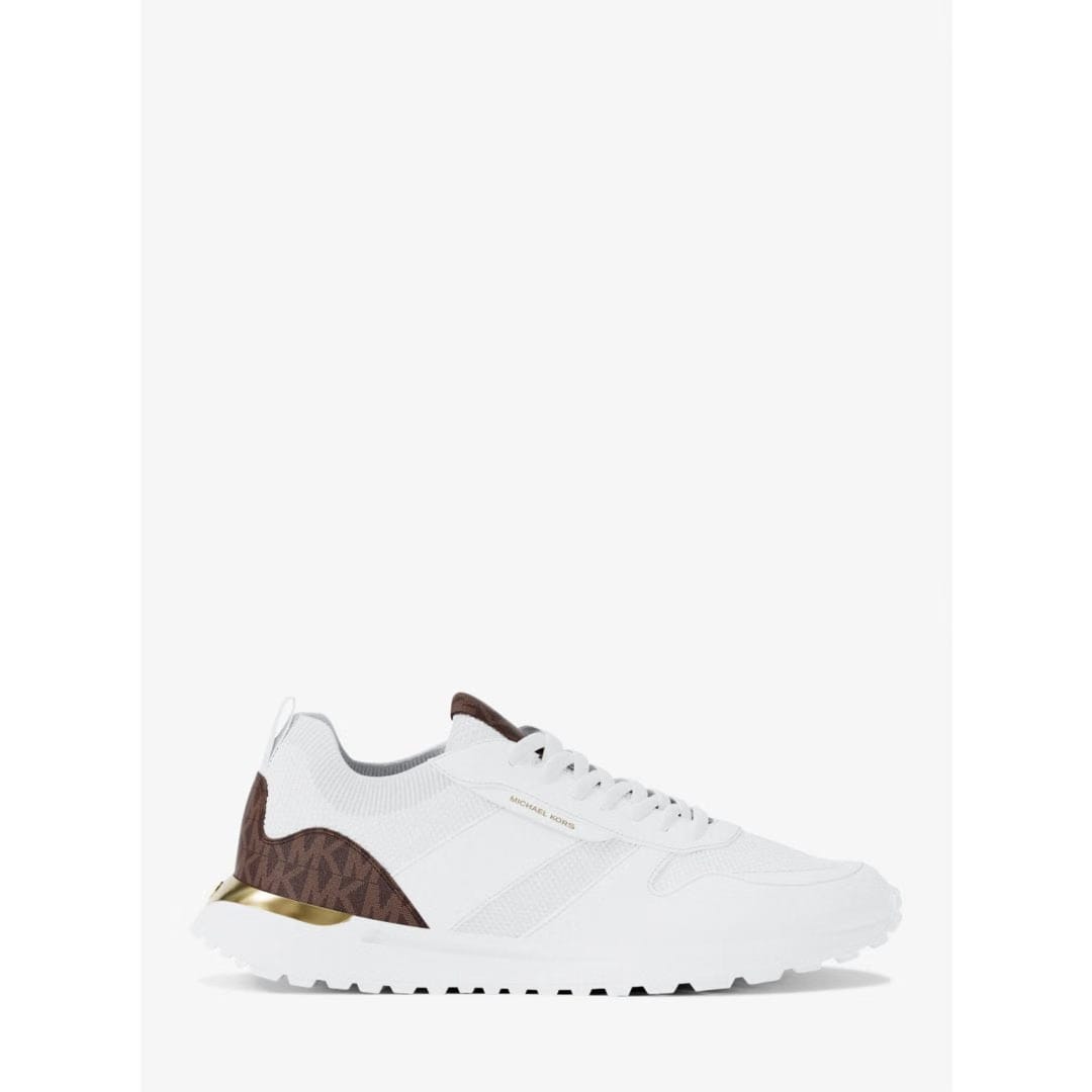 Michael Kors Jesse Knit and Signature Logo Trainer