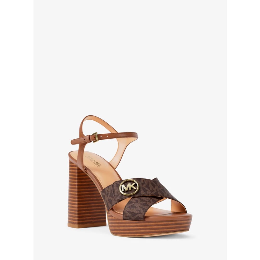 Michael Kors Hannah Signature Logo Platform Sandal