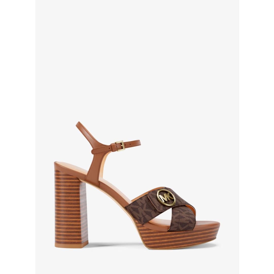 Michael Kors Hannah Signature Logo Platform Sandal