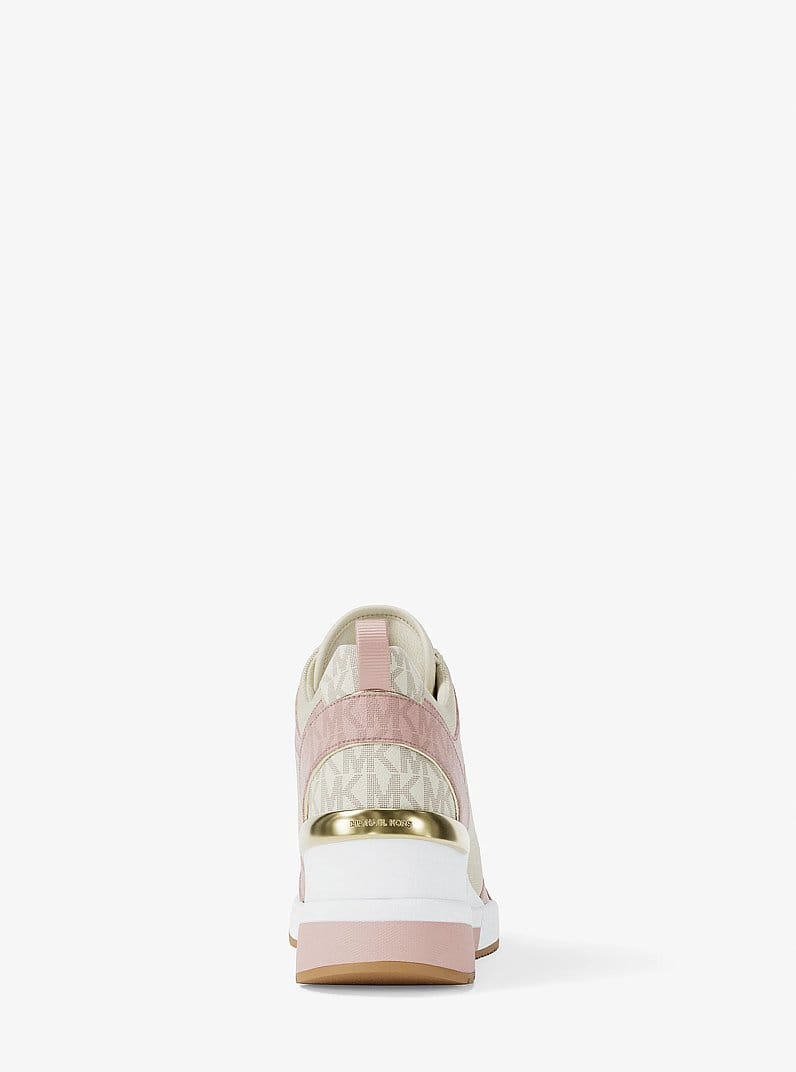 Michael Kors Georgie Signature Logo Wedge Trainer