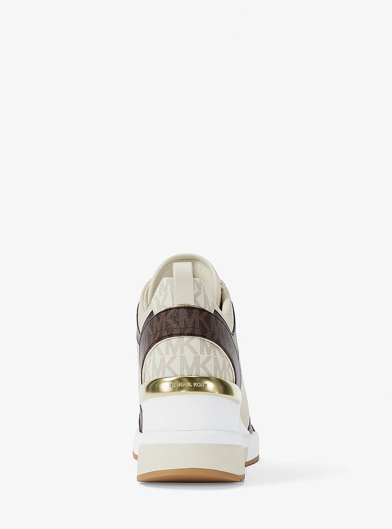 Michael Kors Georgie Signature Logo Wedge Trainer