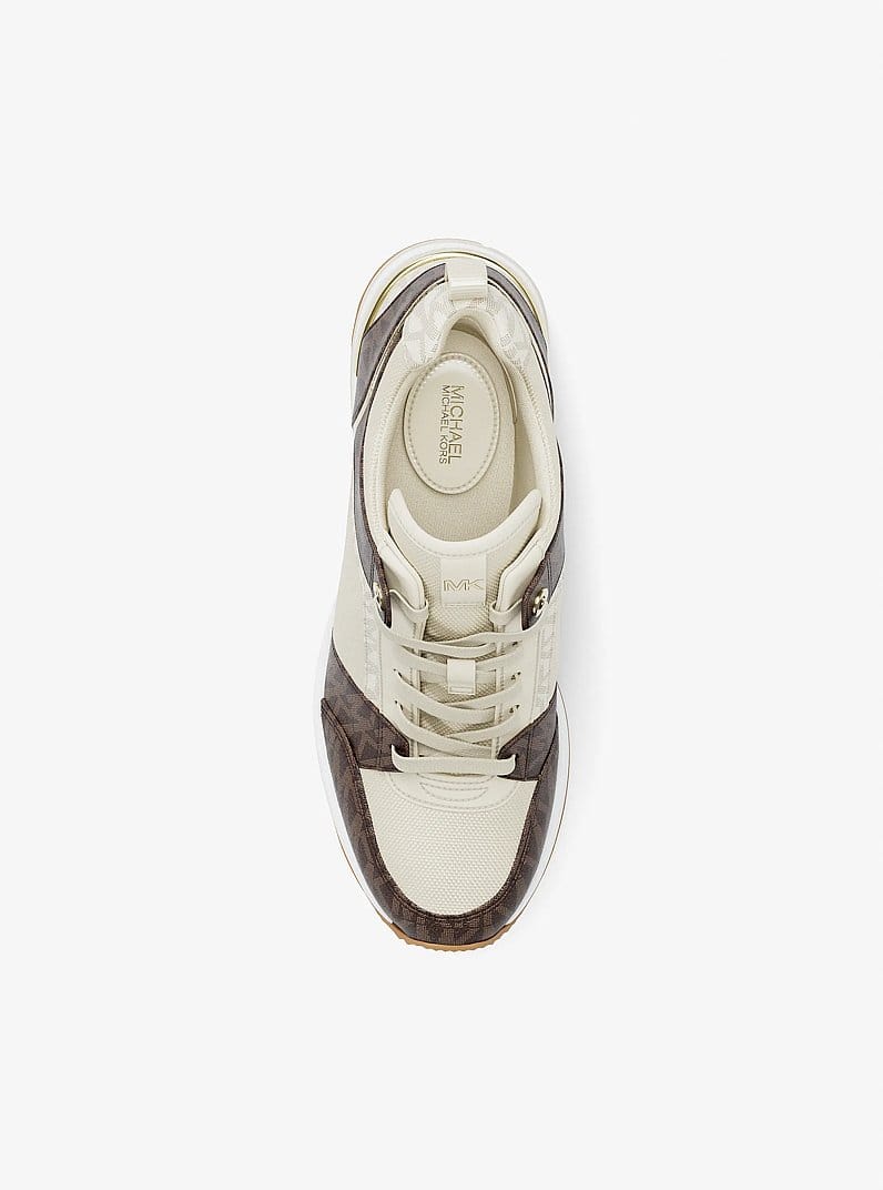 Michael Kors Georgie Signature Logo Wedge Trainer