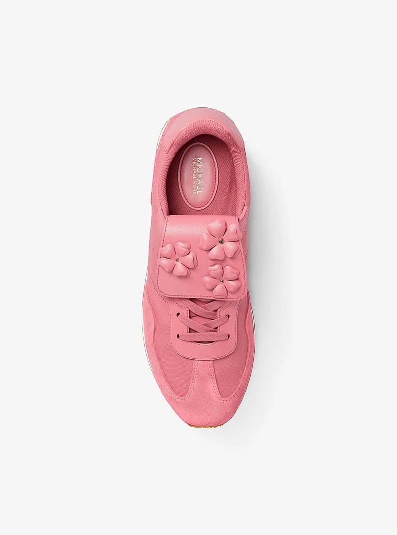 Michael Kors Essex Embellished Nylon Trainer