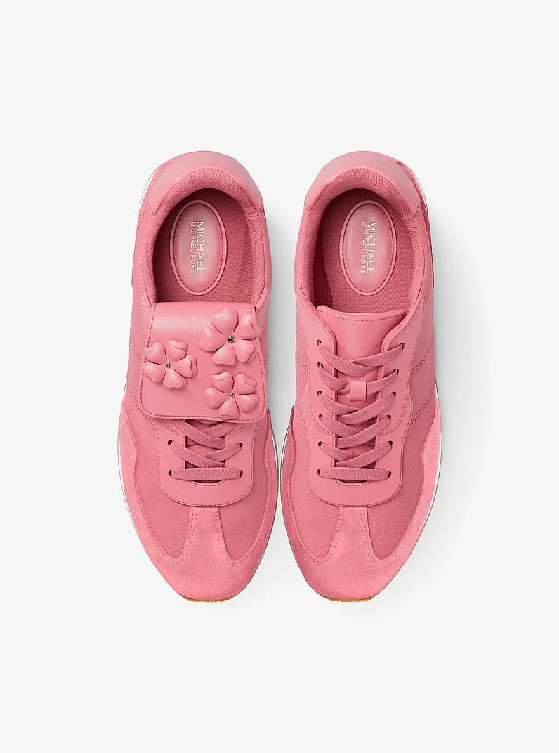 Michael Kors Essex Embellished Nylon Trainer