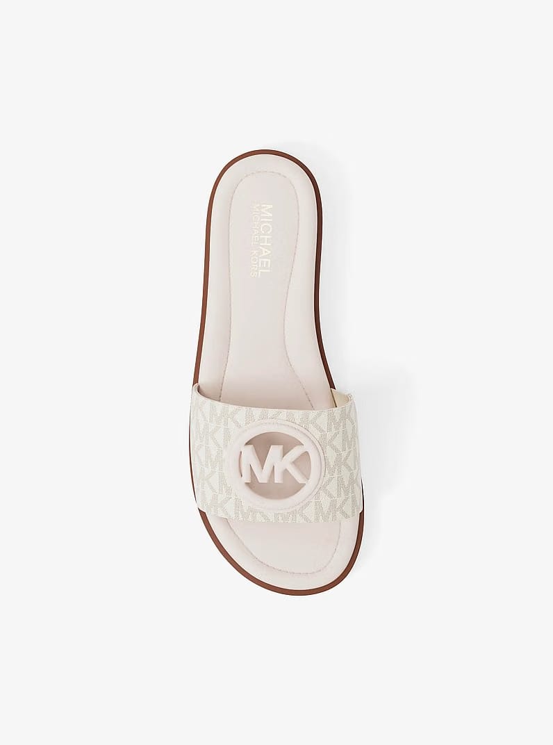 Michael Kors Carissa Signature Logo Slide Sandal