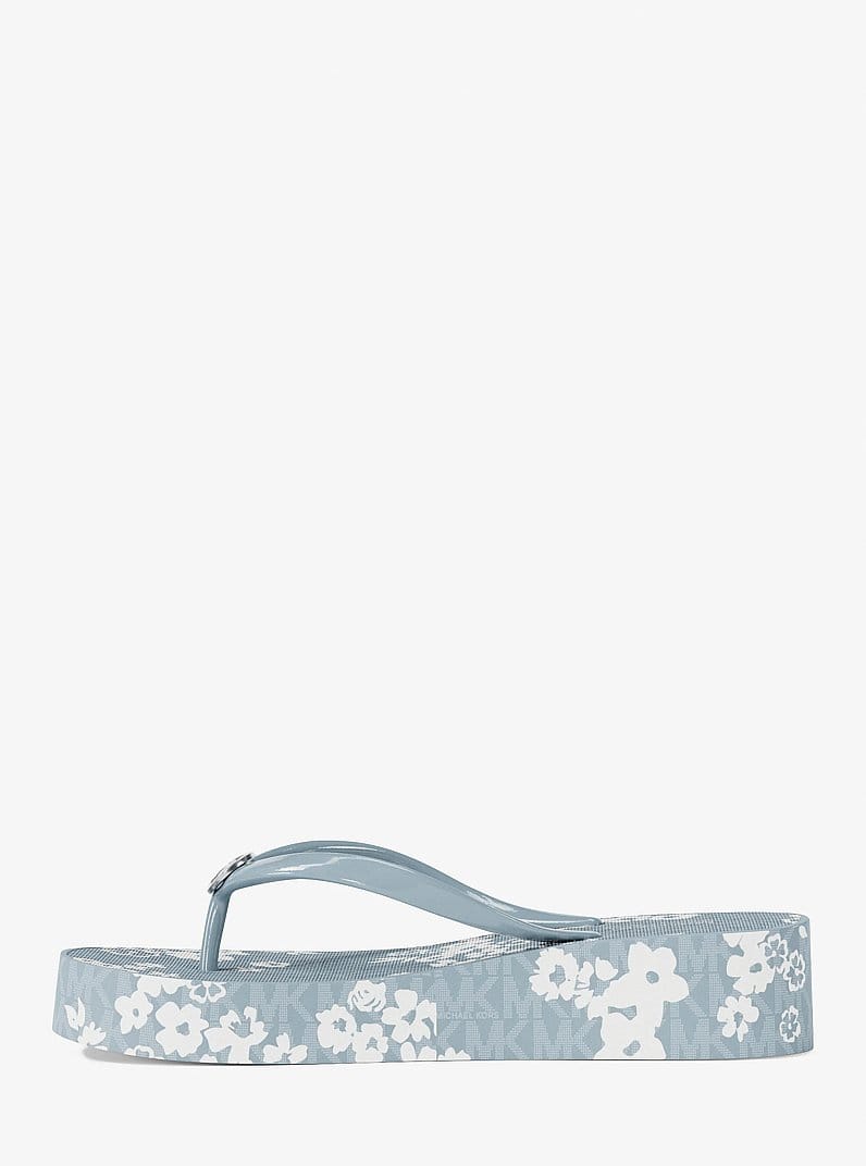 Michael Kors Bedford Printed Signature Logo Flip Flop