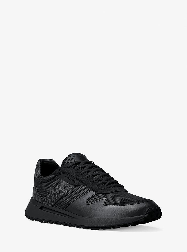 Michael Kors Dax Mixed-Media Trainer