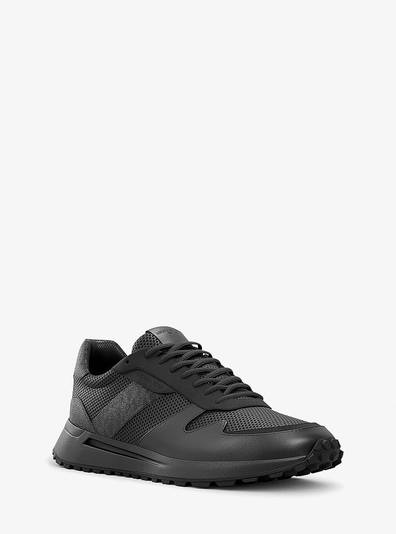 Michael Kors Dax Mixed-Media Trainer