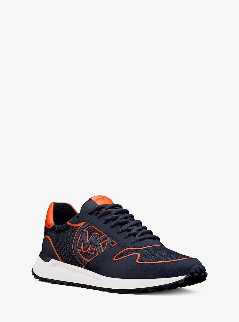 Michael Kors Dax Mixed-Media Trainer