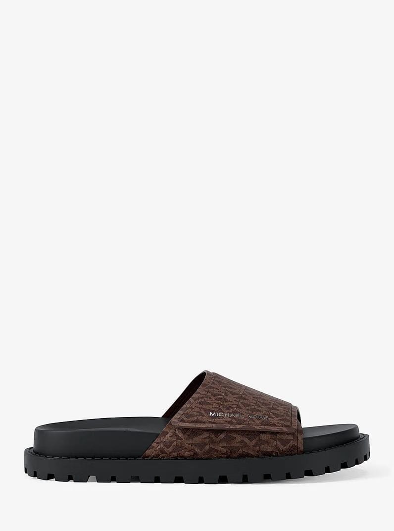 Michael Kors Luka Signature Logo Slide Sandal