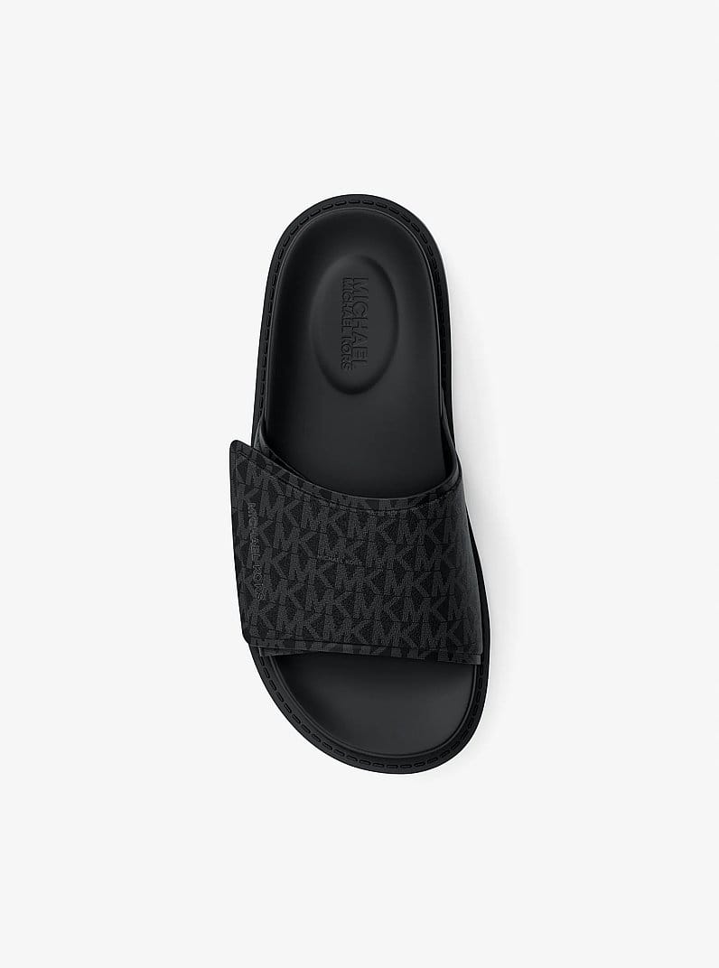 Michael Kors Luka Signature Logo Slide Sandal