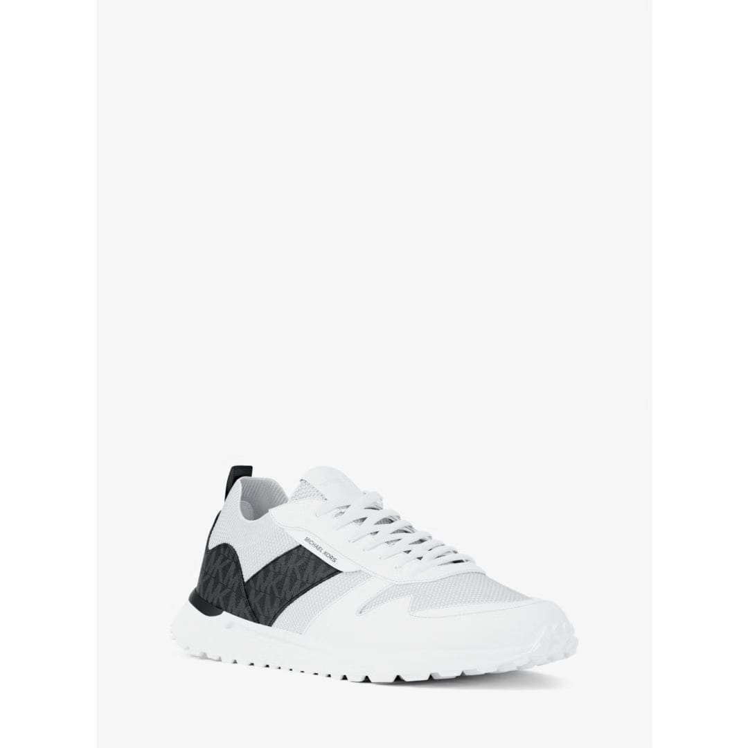 Michael Kors Dax Stretch Knit and Signature Logo Trainer