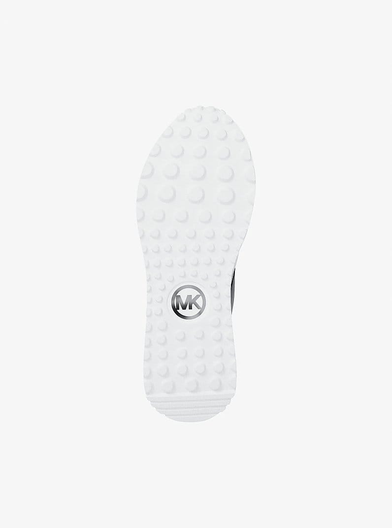 Michael Kors Dax Stretch Knit and Signature Logo Trainer