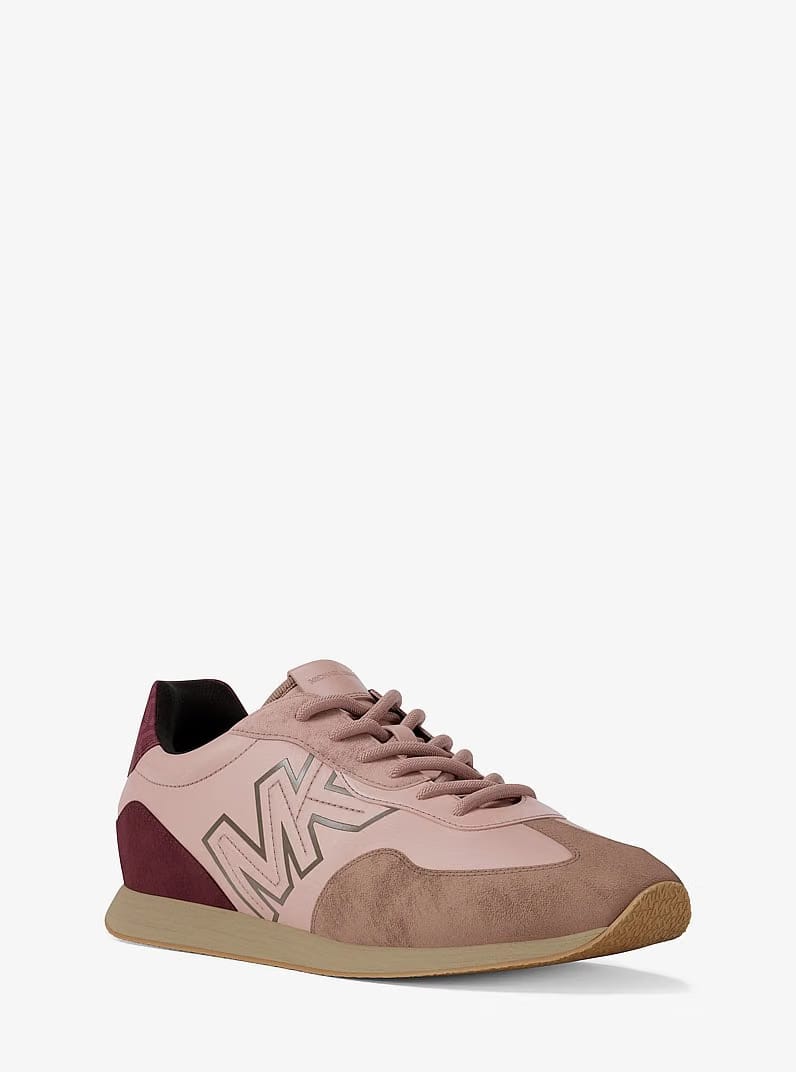 Michael Kors Essex Mixed-Media Trainer