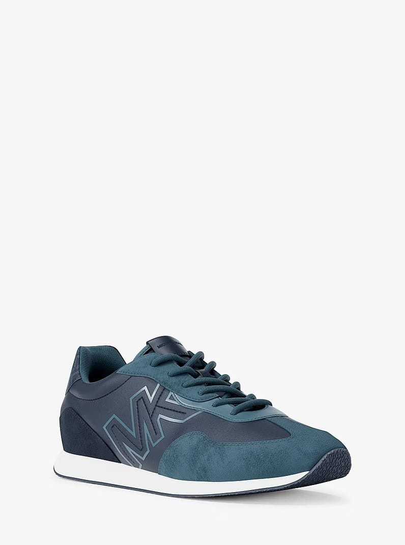 Michael Kors Essex Mixed-Media Trainer