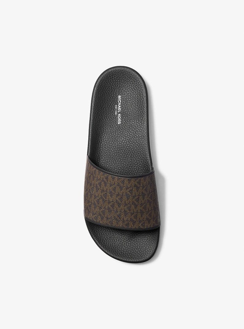 Michael Kors Dawson Signature Logo Slide Sandal