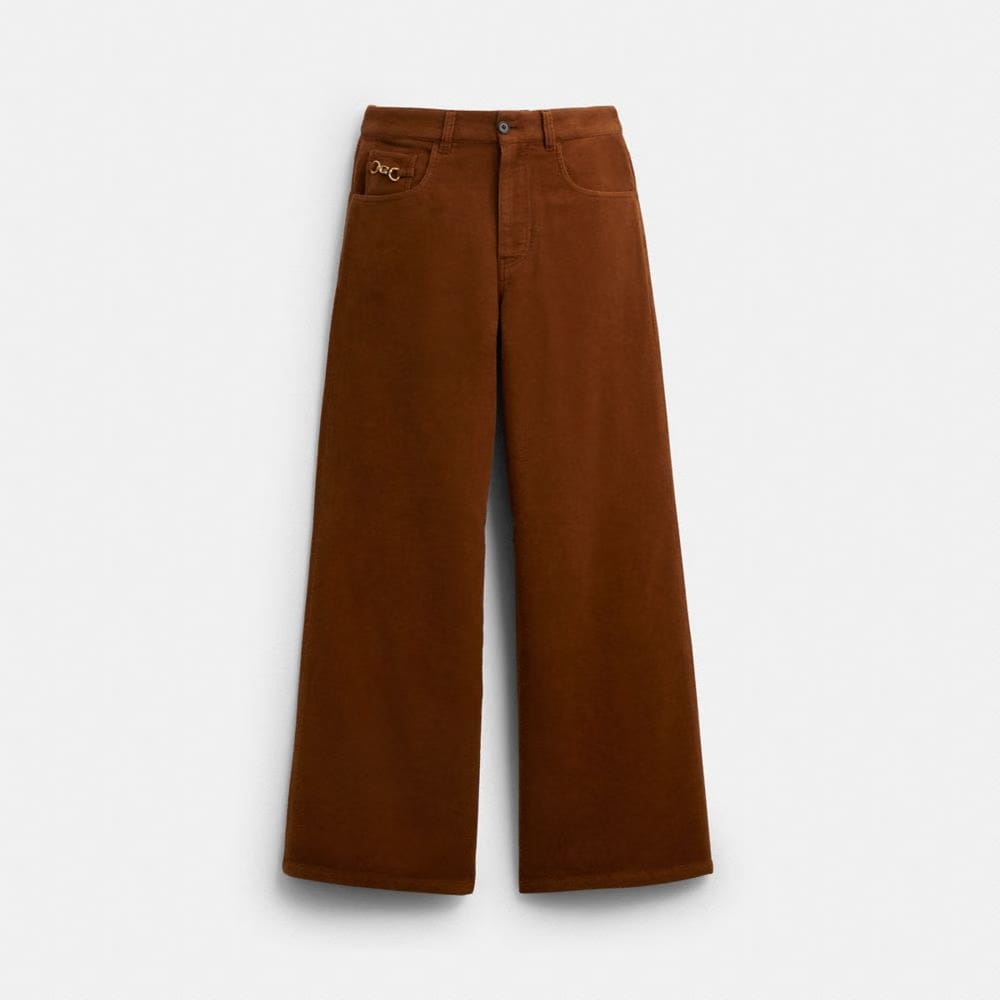 Coach Moleskin Pants Medium Brown