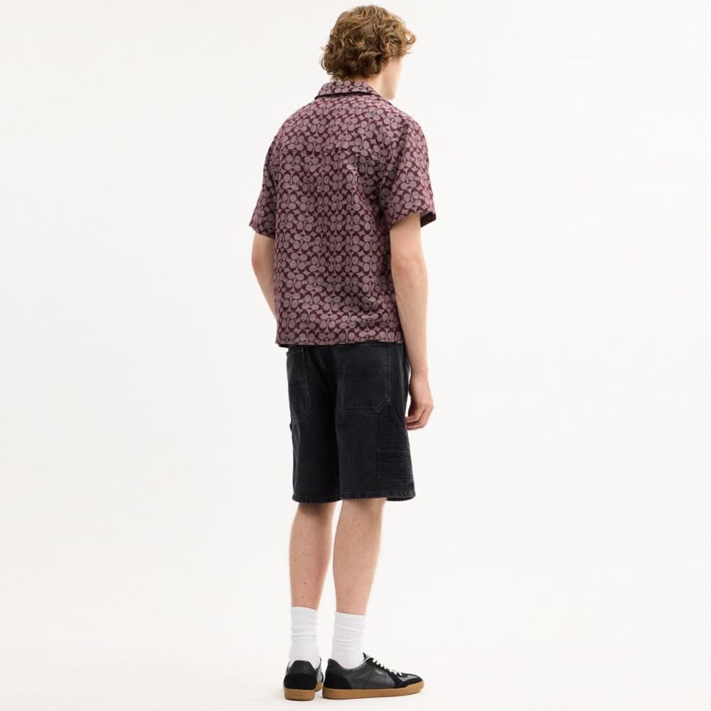 Coach Signature Camp Shirt Currant