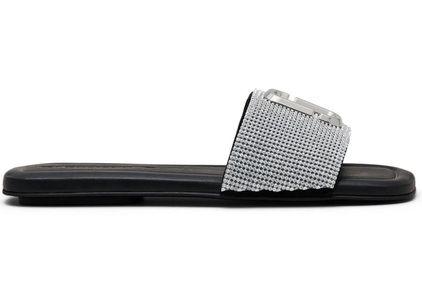 Marc Jacobs Leather Sandal Black Crystal (Women's)