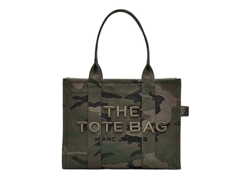 Marc Jacobs The Camo Jacquard Large Tote Bag Green