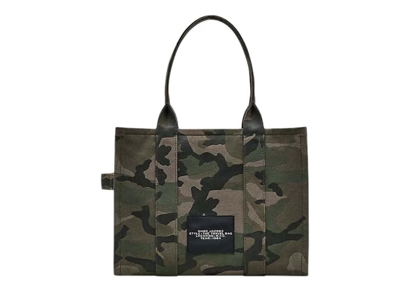 Marc Jacobs The Camo Jacquard Large Tote Bag Green