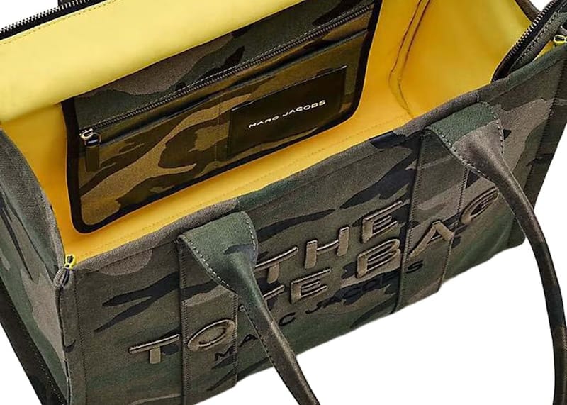 Marc Jacobs The Camo Jacquard Large Tote Bag Green
