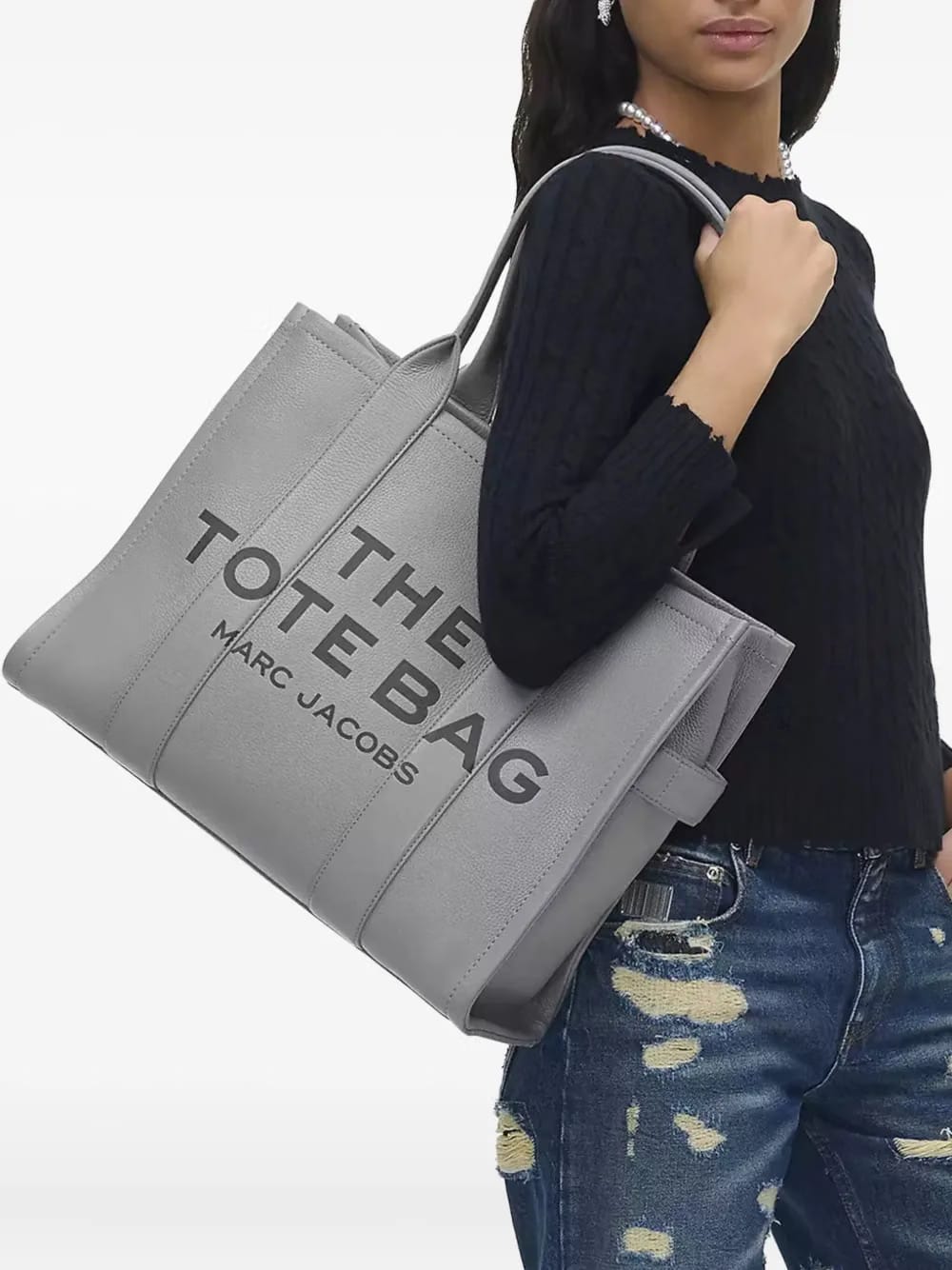 Marc Jacobs The Leather Tote Bag Large Black