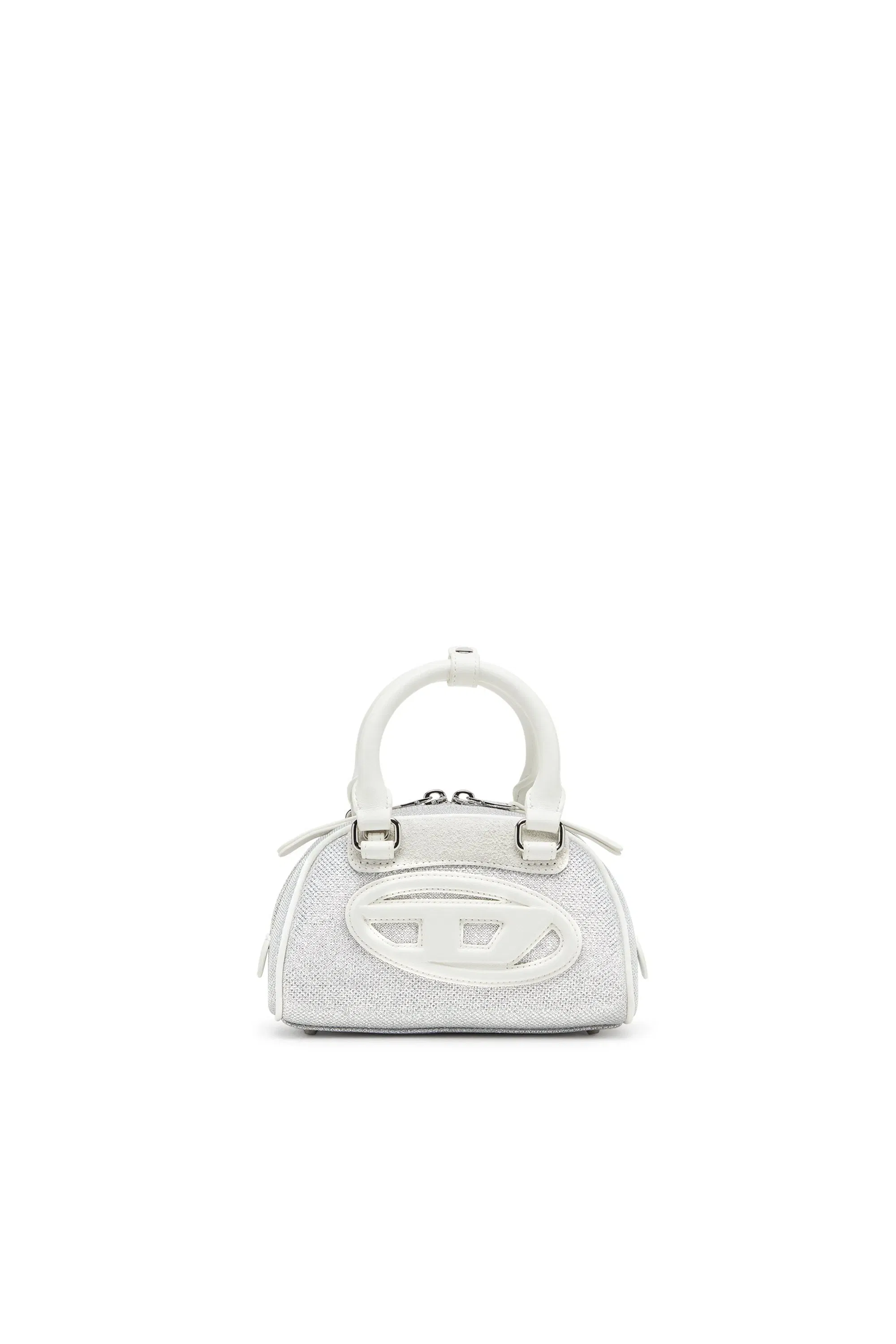 Diesel 1Dr Dome Crossbody White/Grey