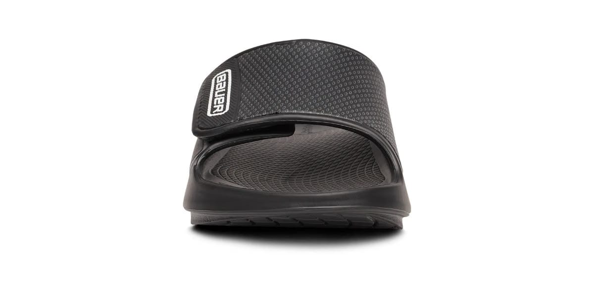 Oofos Men's Limited Sport Flex Slide Bauer Black