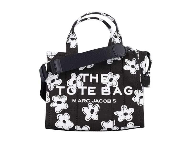 Marc Jacobs The Small Tote Daisy Black White