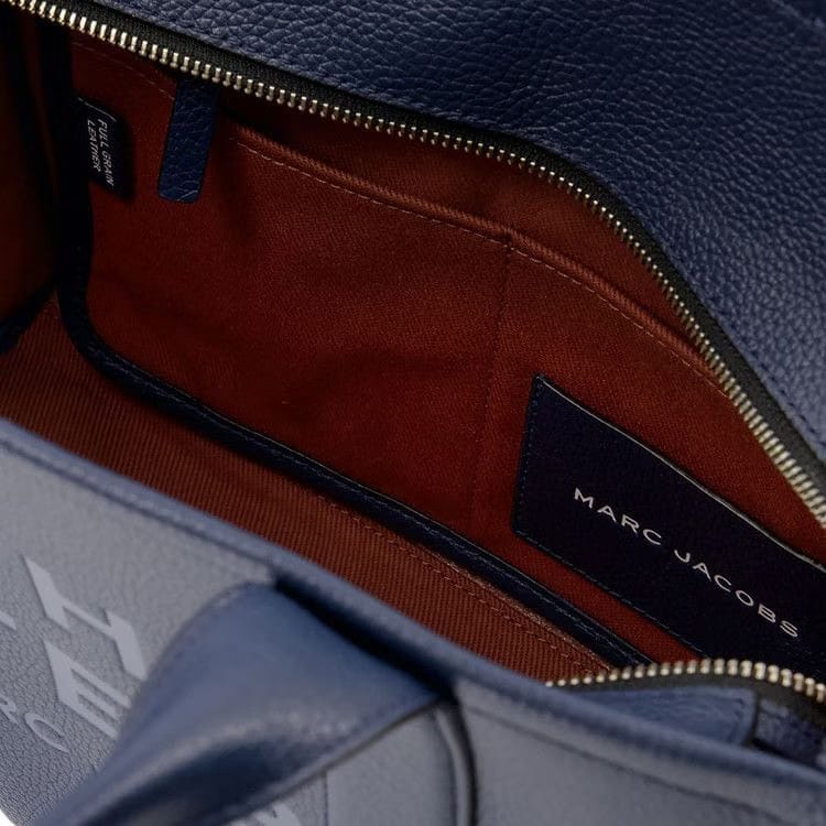 Marc Jacobs The Medium Tote Leather Blue Sea