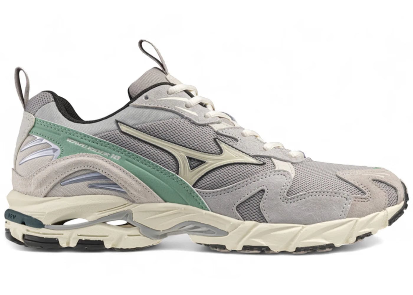 Mizuno Wave Rider 10 Opal Gray Pristine Creme De Menthe