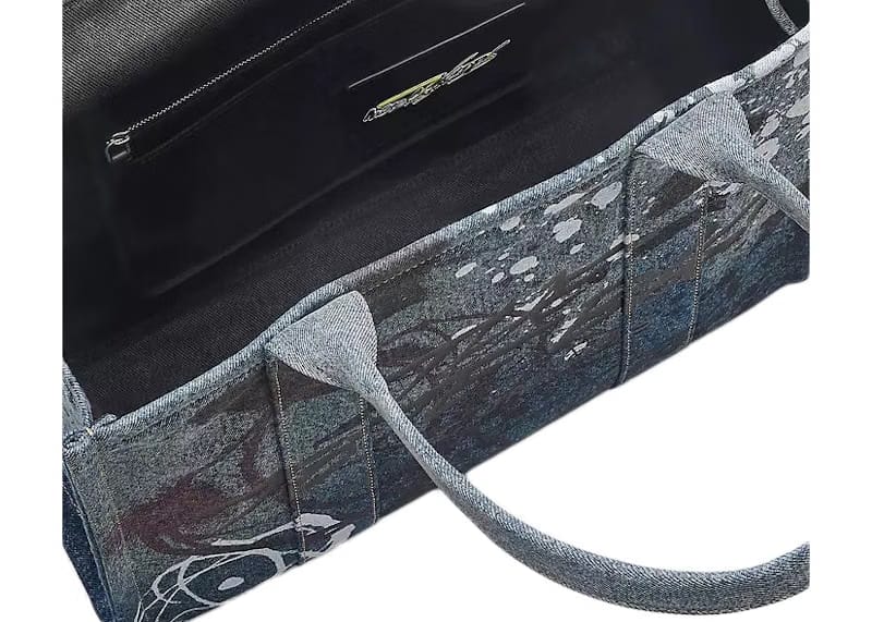 Marc Jacobs x Futura Denim Large Tote Bag Multicolor