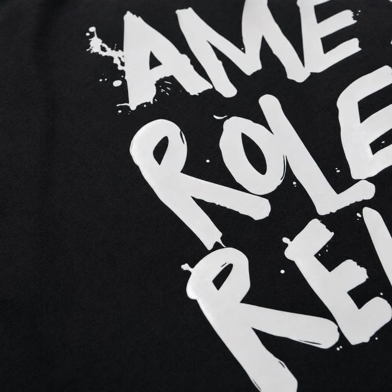 Amex Rolex Relax Black Oversized T-Shirt