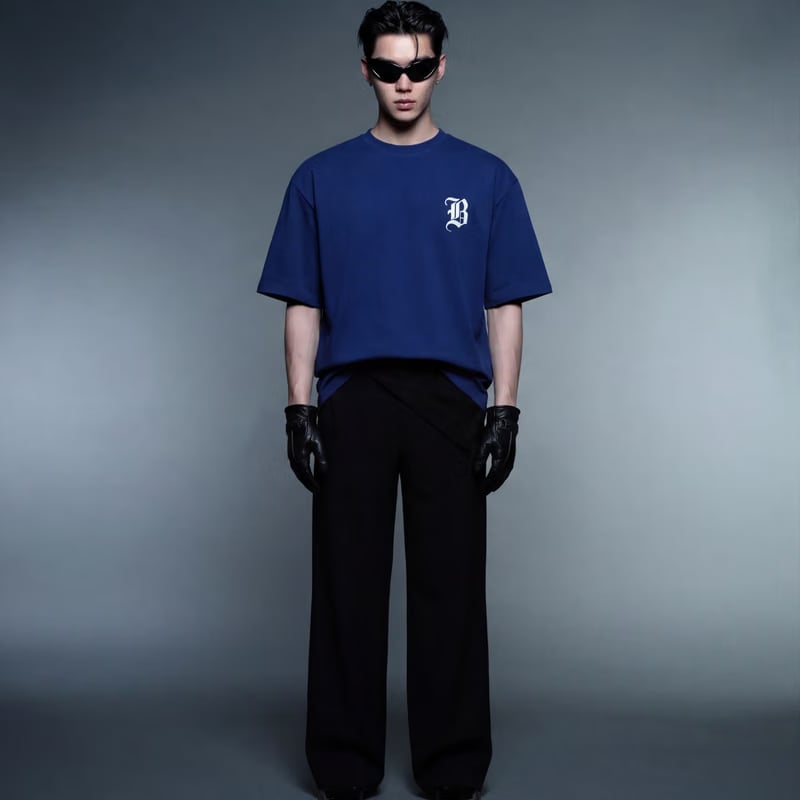 Amex Rolex Relax Blue Oversized T-Shirt